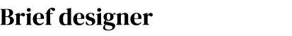 Brief designer 