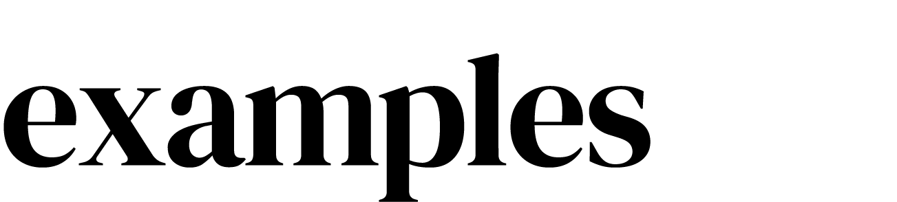 examples